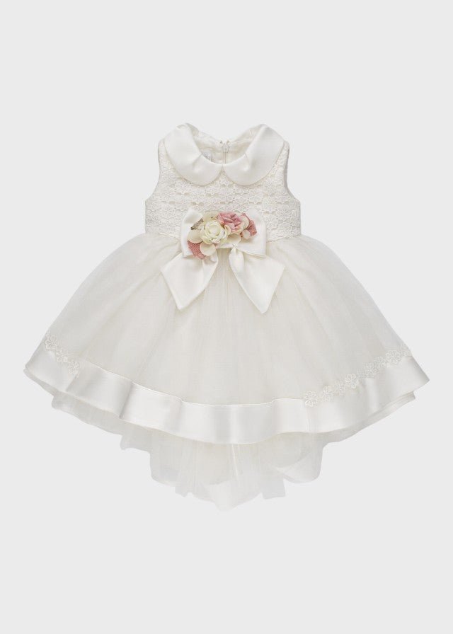 Abito Cerimonia Tulle Bianco corredino e abbigliamento neonato | NANU' BABY