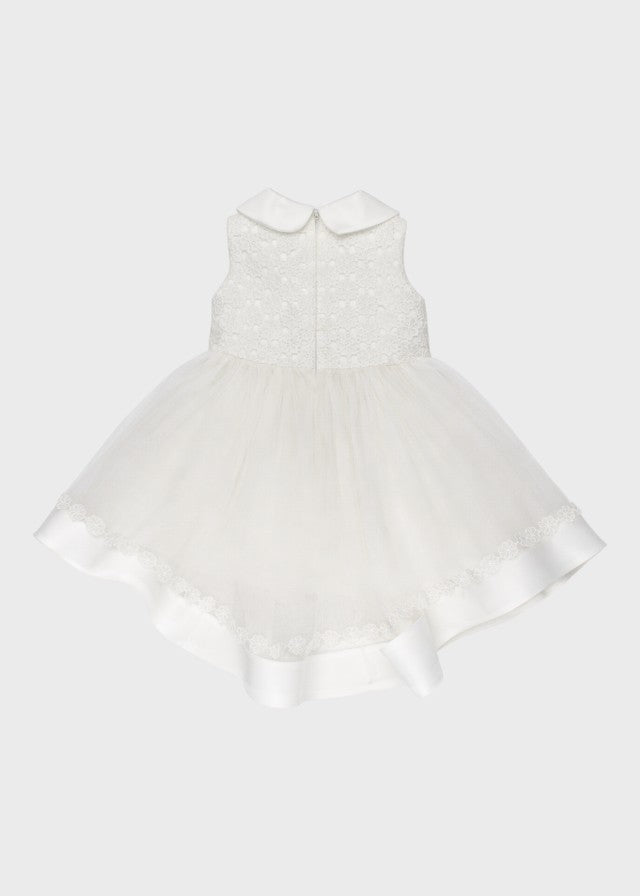 Abito Cerimonia Tulle Bianco corredino e abbigliamento neonato | NANU' BABY