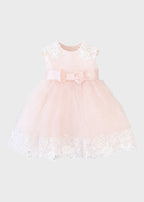 Abito Cerimonia Tulle Rosa FB083/R corredino e abbigliamento neonato | NANU' BABY
