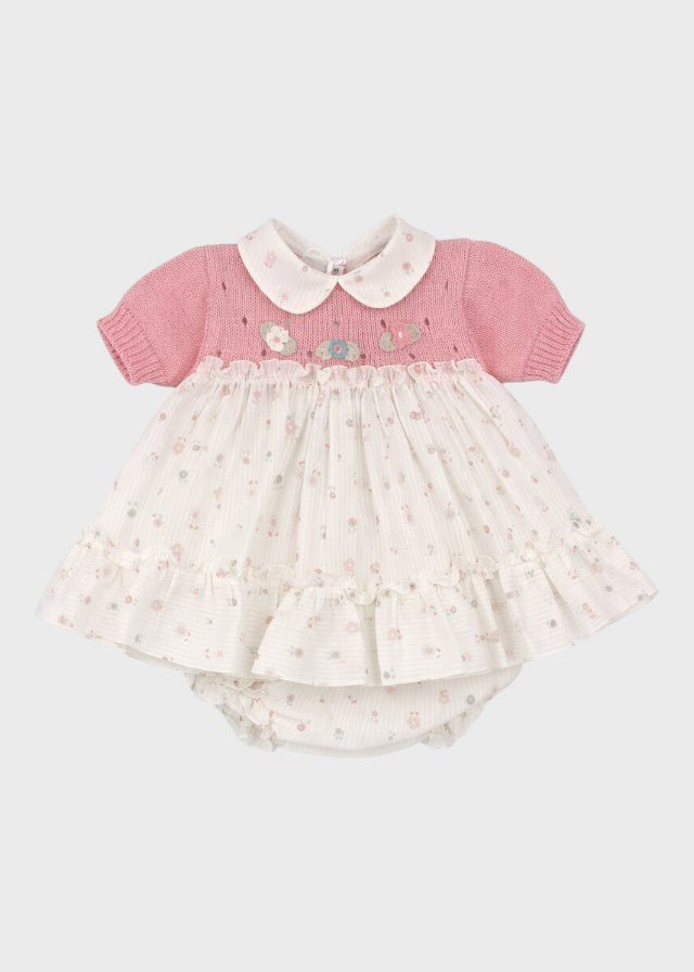 Abito Cotone Floreale Rosa GULTEN/AB corredino e abbigliamento neonato | NANU' BABY