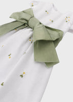 Abito Cotone Margherite Panna PC05200 corredino e abbigliamento neonato | NANU' BABY