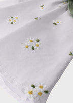 Abito Cotone Margherite Panna PC05200 corredino e abbigliamento neonato | NANU' BABY