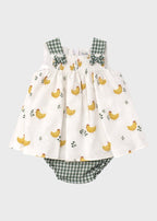 Abito Coulotte Fattoria Giallo 0325/238 corredino e abbigliamento neonato | NANU' BABY
