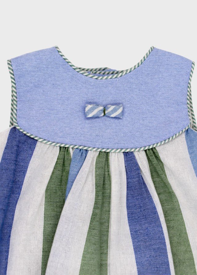 Abito Coulotte Mayolica Azzurro 0052/27 corredino e abbigliamento neonato | NANU' BABY