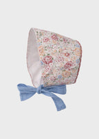 Abito Fiorellini Cuffietta Corallo 0154/48 corredino e abbigliamento neonato | NANU' BABY