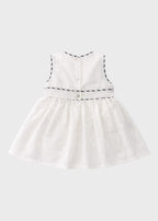 Abito Neonata Misto Lino Righina Panna C63239 corredino e abbigliamento neonato | NANU' BABY