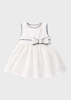 Abito Neonata Misto Lino Righina Panna C63239 corredino e abbigliamento neonato | NANU' BABY