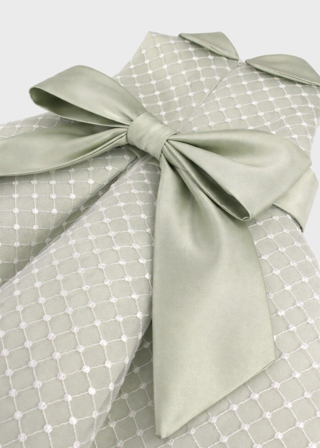 Abito Pizzo Pois Verde GG2635I corredino e abbigliamento neonato | NANU' BABY