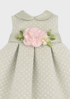 Abito Pizzo Pois Verde GG2635I corredino e abbigliamento neonato | NANU' BABY