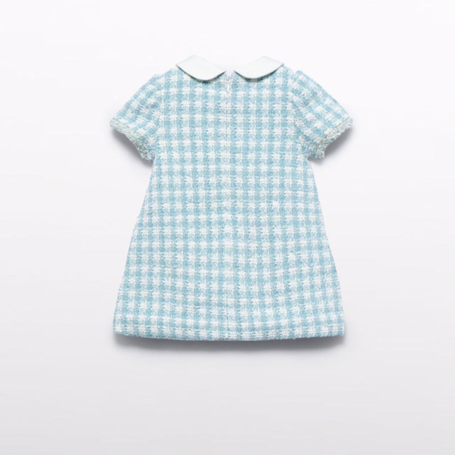 Abito quadri lurex Bimba Verde 5511/9 corredino e abbigliamento neonato | NANU' BABY