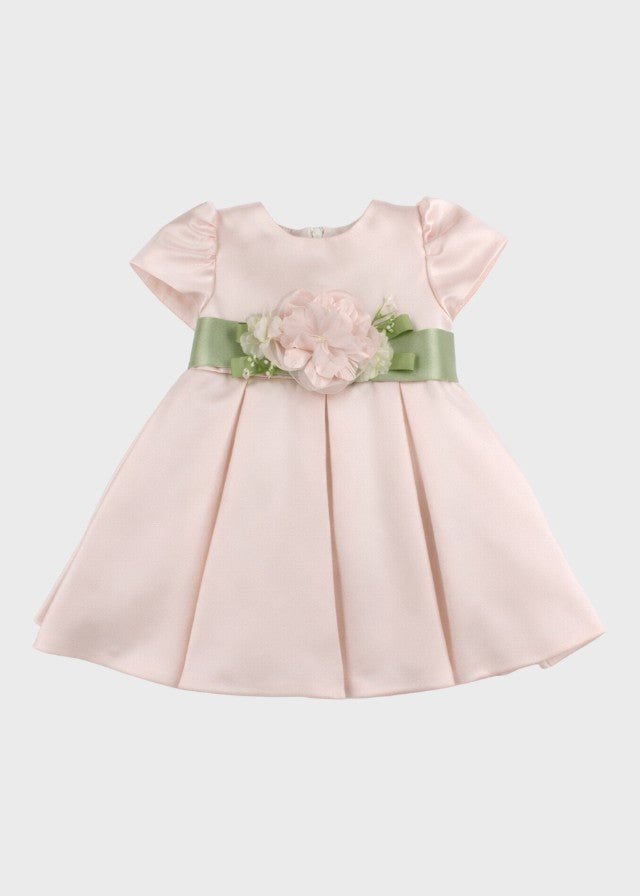 Abito Raso Fascia Rosa GG2636I corredino e abbigliamento neonato | NANU' BABY