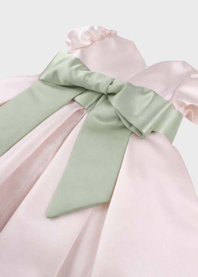 Abito Raso Fascia Rosa GG2636I corredino e abbigliamento neonato | NANU' BABY