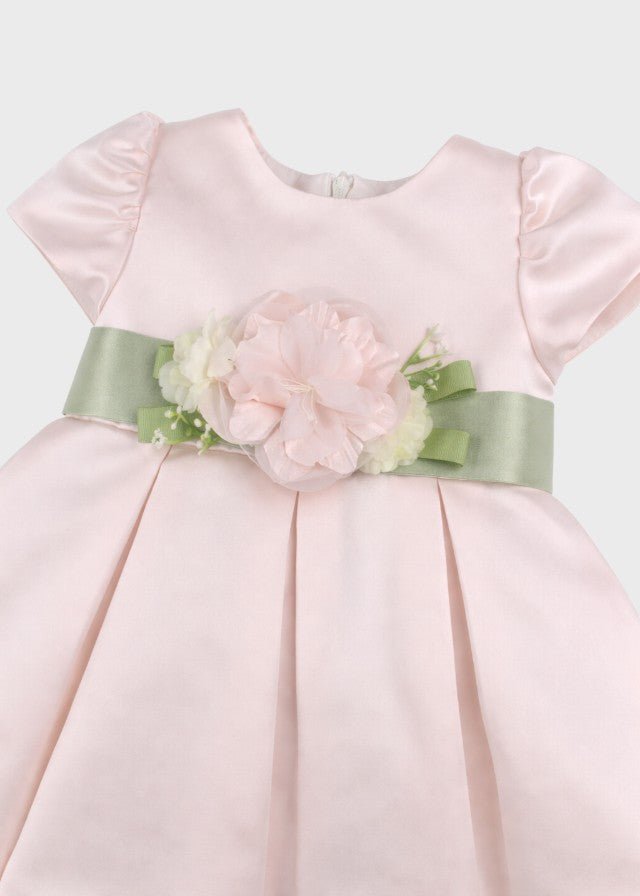 Abito Raso Fascia Rosa GG2636I corredino e abbigliamento neonato | NANU' BABY