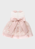 Abito Raso Pizzo Rosa GG2633I corredino e abbigliamento neonato | NANU' BABY