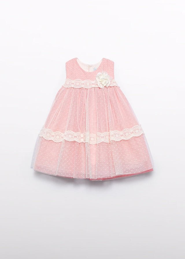 Abito Rosa Poliestere Elegante 5016/84 corredino e abbigliamento neonato | NANU' BABY