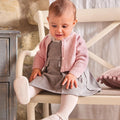 Abito Smanicato Twill Manopesca Bimba Grigio 3F728/8879 corredino e abbigliamento neonato | NANU' BABY