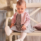 Abito Smanicato Twill Manopesca Bimba Grigio 3F728/8879 corredino e abbigliamento neonato | NANU' BABY