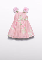Abito Stampa Floreale Rosa 5033/6 corredino e abbigliamento neonato | NANU' BABY