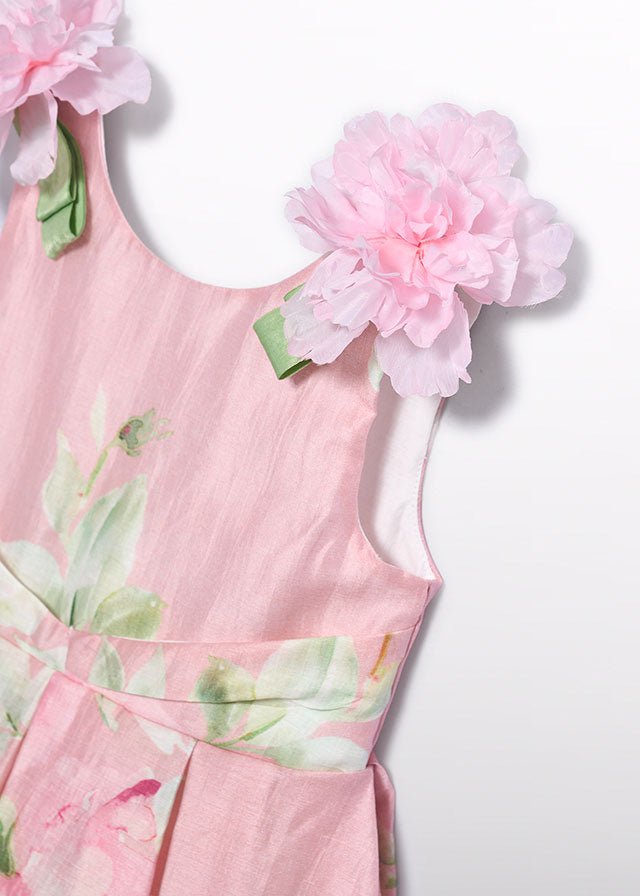 Abito Stampa Floreale Rosa 5033/6 corredino e abbigliamento neonato | NANU' BABY