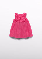 Abito Tulle Fiori 3D 5021/19 corredino e abbigliamento neonato | NANU' BABY