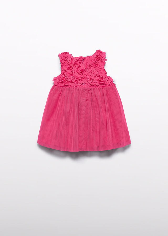 Abito Tulle Fiori 3D 5021/19 corredino e abbigliamento neonato | NANU' BABY