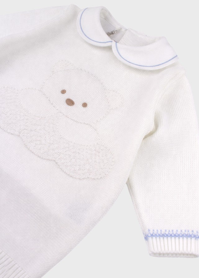 Sky Blue Teddy Long Romper EK5710/C