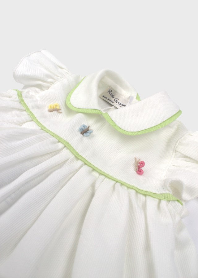 Completo Nascita Ricamato Bianco HUNKAR/VT