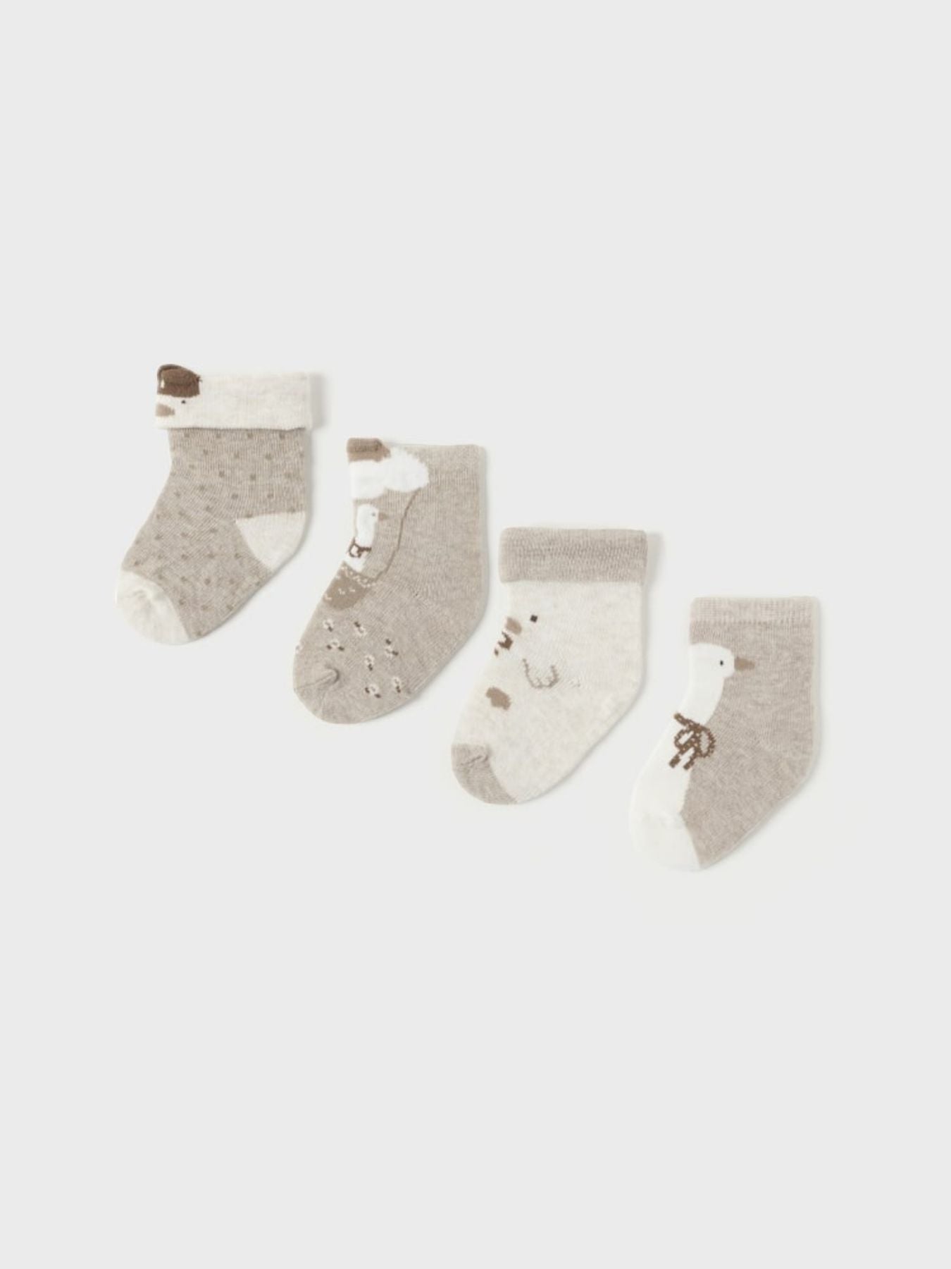 Set 4 calze  BEIGE 2G-9762/BG -  NANU' BABY