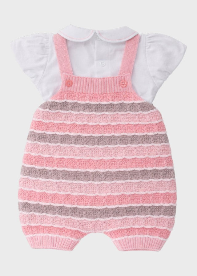 Completo Salopette Maglia Rosa EK1130/R