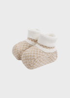 Babbucce Cotone Avorio Sabbia EK57S/A corredino e abbigliamento neonato | NANU' BABY