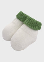 Babbucce Cotone Bianco SC66/1630 corredino e abbigliamento neonato | NANU' BABY