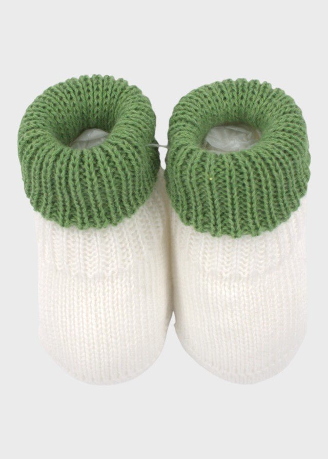 Babbucce Cotone Bianco SC66/1630 corredino e abbigliamento neonato | NANU' BABY