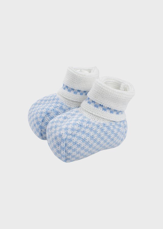 Babbucce Cotone Cielo Polvere EK57S/C corredino e abbigliamento neonato | NANU' BABY
