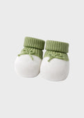 Babbucce Cotone Fiocchetto Verde FF758341/4470 corredino e abbigliamento neonato | NANU' BABY