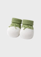 Babbucce Cotone Fiocchetto Verde FF758341/4470 corredino e abbigliamento neonato | NANU' BABY