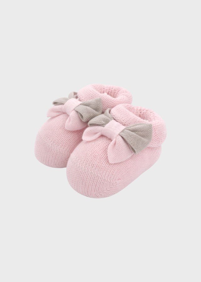 Babbucce Cotone Fiocchi Rosa 766 - R corredino e abbigliamento neonato | NANU' BABY