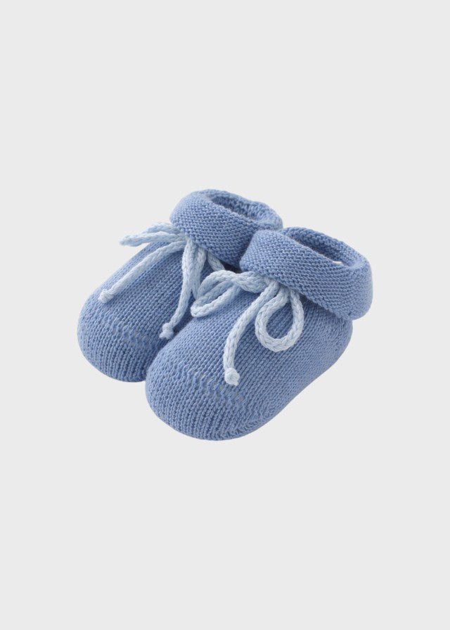 Babbucce Cotone Laccetto Petalo INGLESE/752 - C corredino e abbigliamento neonato | NANU' BABY