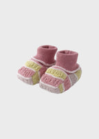 Babbucce Cotone Melograno EK11S/M corredino e abbigliamento neonato | NANU' BABY