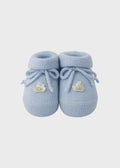 Babbucce Cotone Orsetto Cielo ORSETTO/767 - C corredino e abbigliamento neonato | NANU' BABY