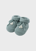 Babbucce Cotone Orsetto Verde ORSETTO/767 - V corredino e abbigliamento neonato | NANU' BABY