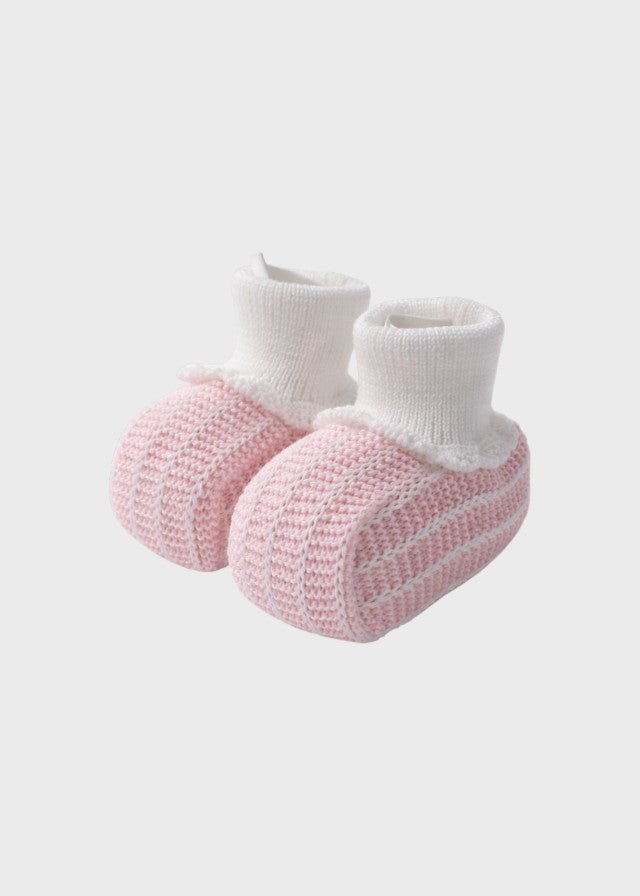 Babbucce Cotone Rosa EK24S/R corredino e abbigliamento neonato | NANU' BABY