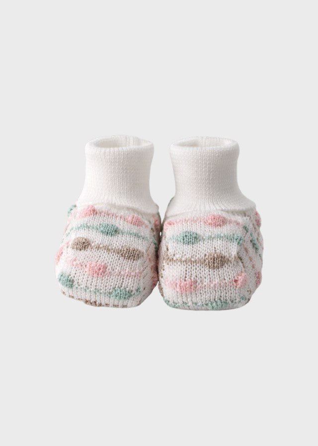 Babbucce Cotone Rosa EK51S/R corredino e abbigliamento neonato | NANU' BABY