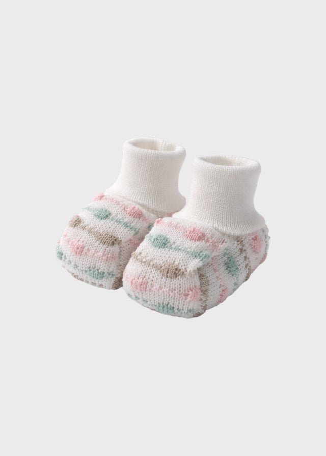 Babbucce Cotone Rosa EK51S/R corredino e abbigliamento neonato | NANU' BABY