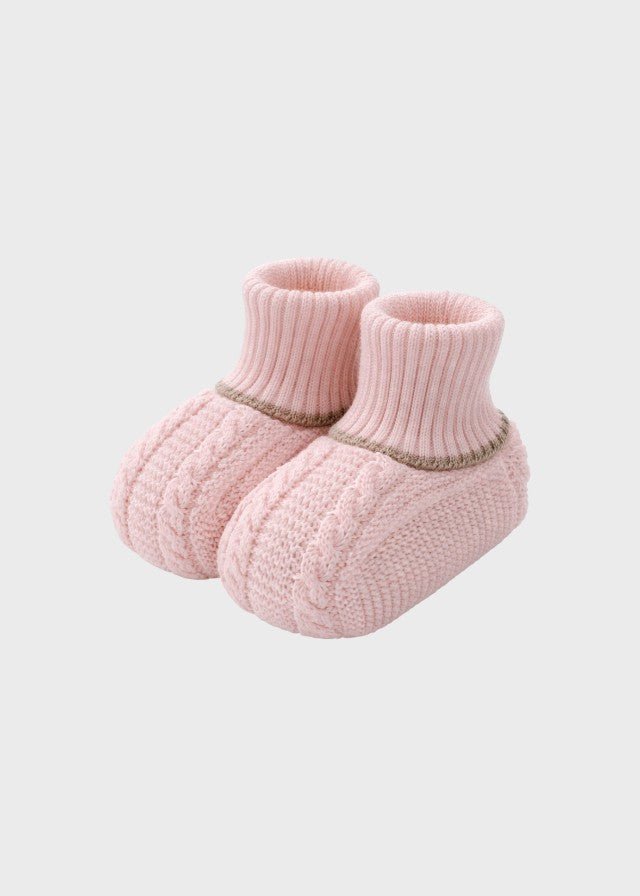 Babbucce Cotone Rosa EK63S/R corredino e abbigliamento neonato | NANU' BABY