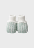Babbucce Cotone Verde EK24S/V corredino e abbigliamento neonato | NANU' BABY
