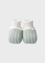 Babbucce Cotone Verde EK24S/V corredino e abbigliamento neonato | NANU' BABY