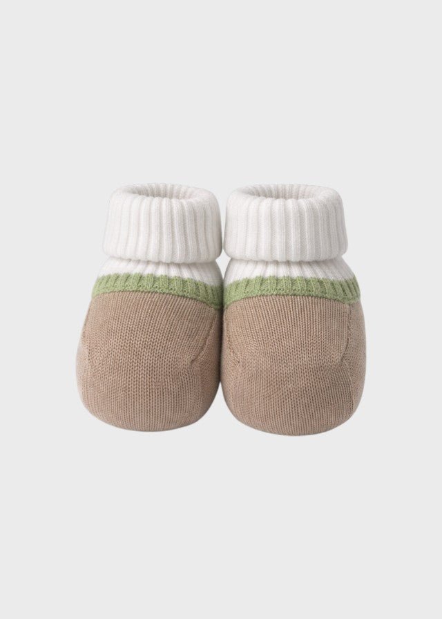 Babbucce Filo Cotone Verde MF758274/4470 corredino e abbigliamento neonato | NANU' BABY