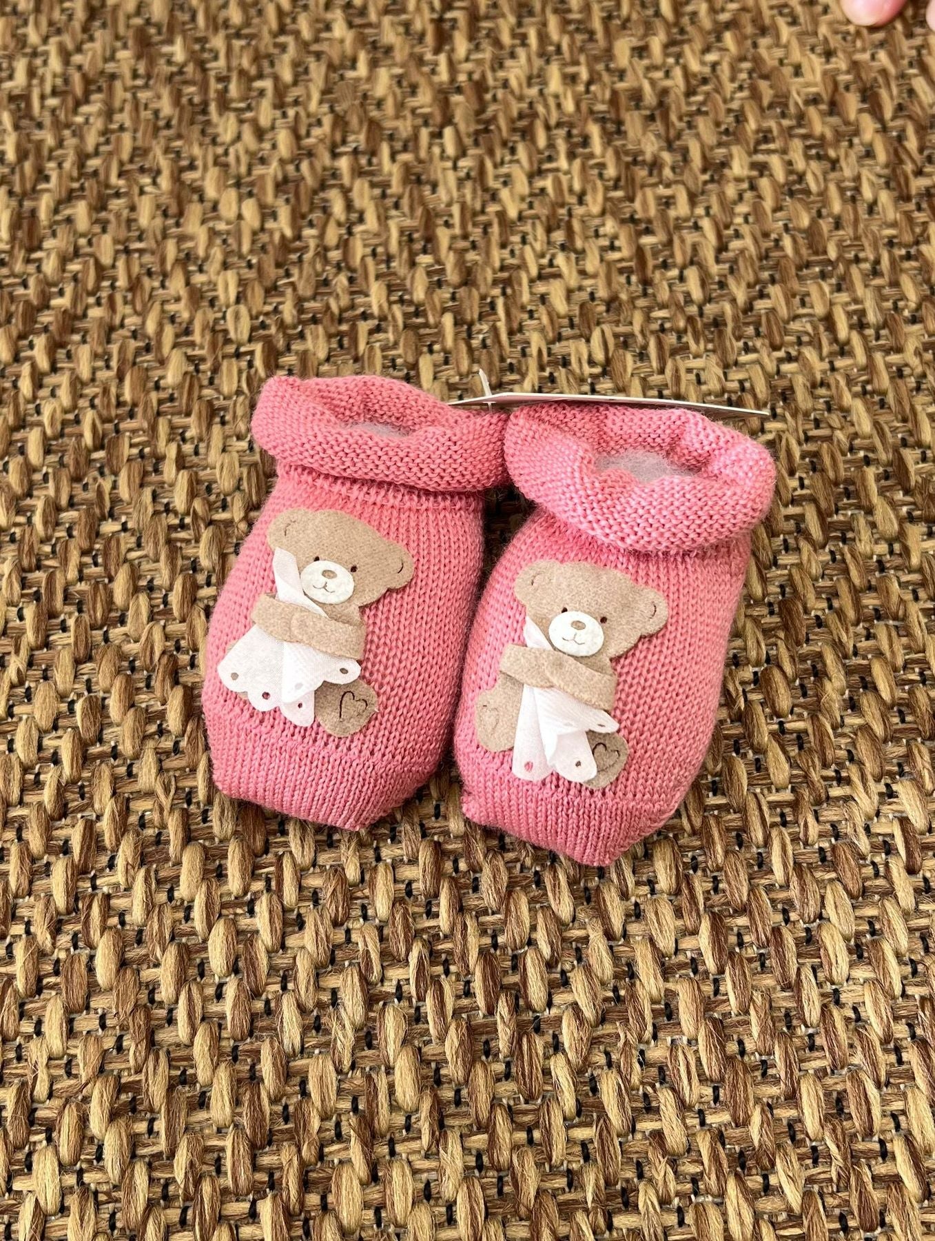 Babbucce Orsetta con copertina Neonata FUCSIA 3215/RN corredino e abbigliamento neonato | NANU' BABY