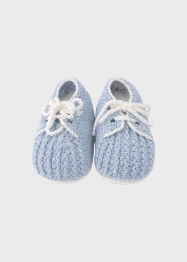 Babbucce Punto Vapore Cielo ROBERTO/SC corredino e abbigliamento neonato | NANU' BABY