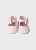 Ballerina Raso Fiocco Rosa SF4306/30 corredino e abbigliamento neonato | NANU' BABY